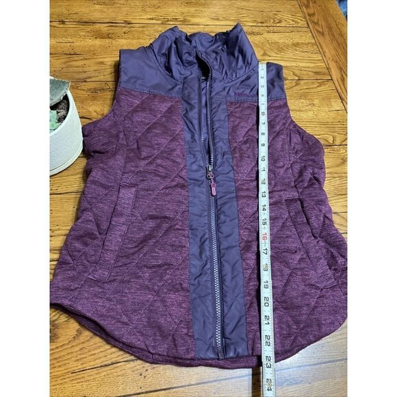 MARMOT Purple POLYESTER FULL ZIP TWO FRONT ZIP POCKETS VEST SIZE S/P - Picture 2 of 5